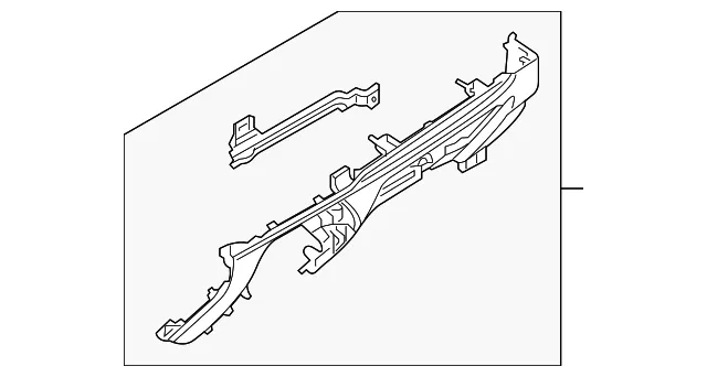 Instrument Panel Trim Panel - Mazda (tk4864260c3a)