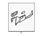 Instrument Panel Trim Panel - Mazda (tk4864280c3a) - view 3