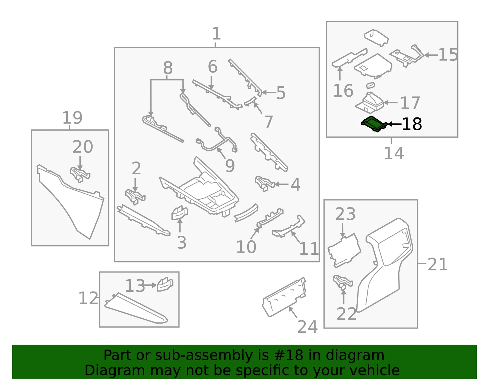 Console Trim Panel - Mazda (tk4864334) - view 2