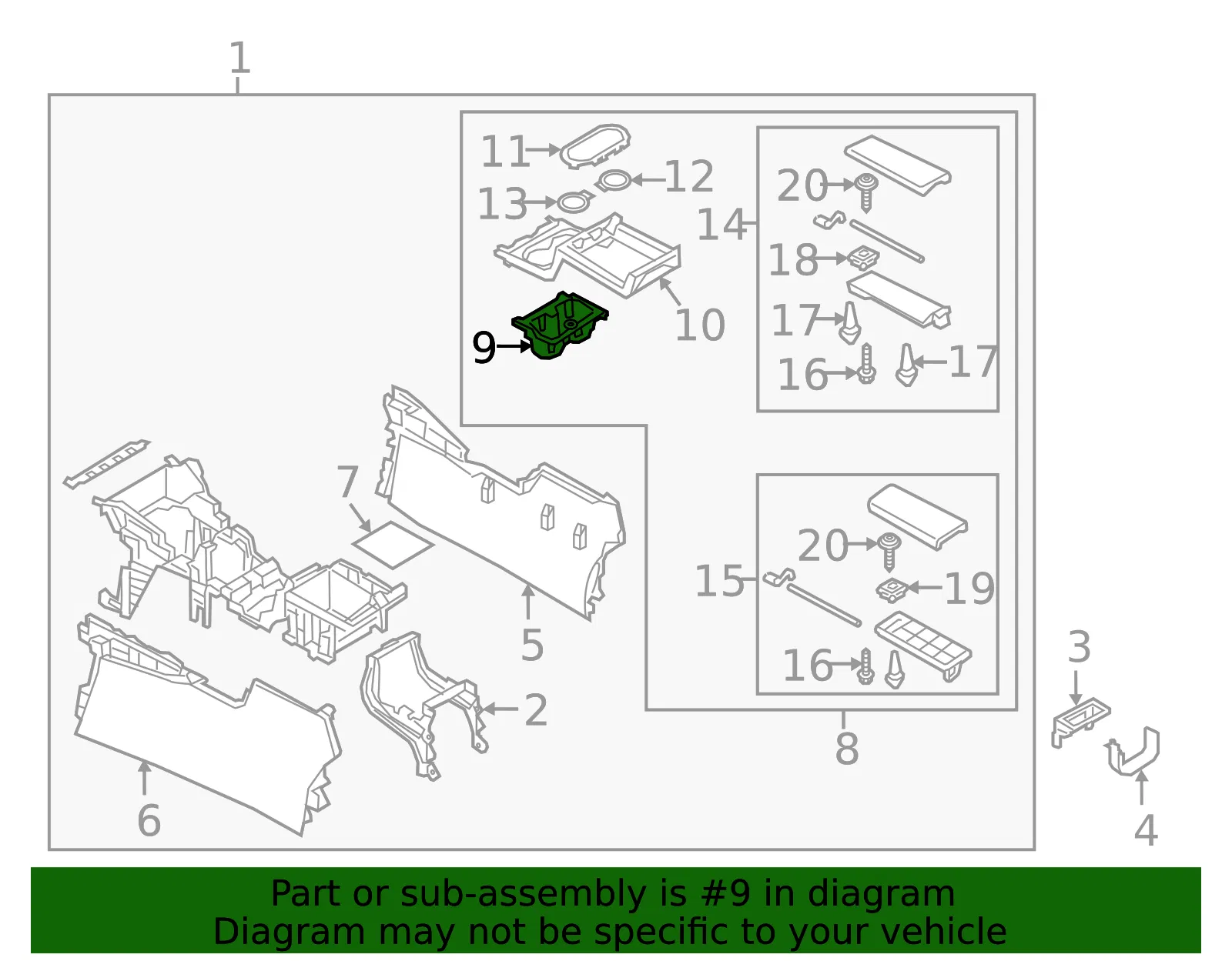 Cup Holder - Mazda (tk486439x02) - view 2