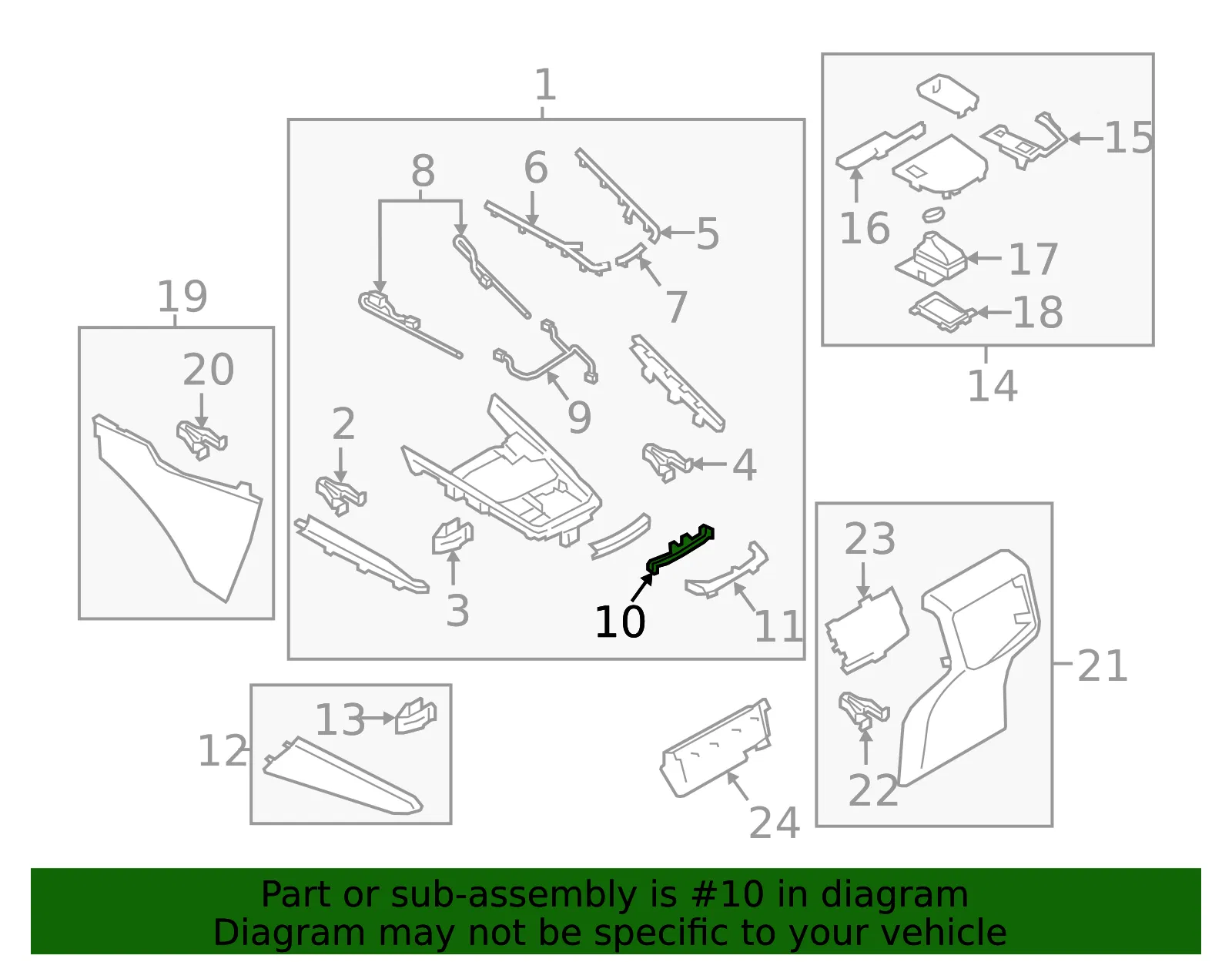 Console Trim Panel - Mazda (tk486442402) - view 2