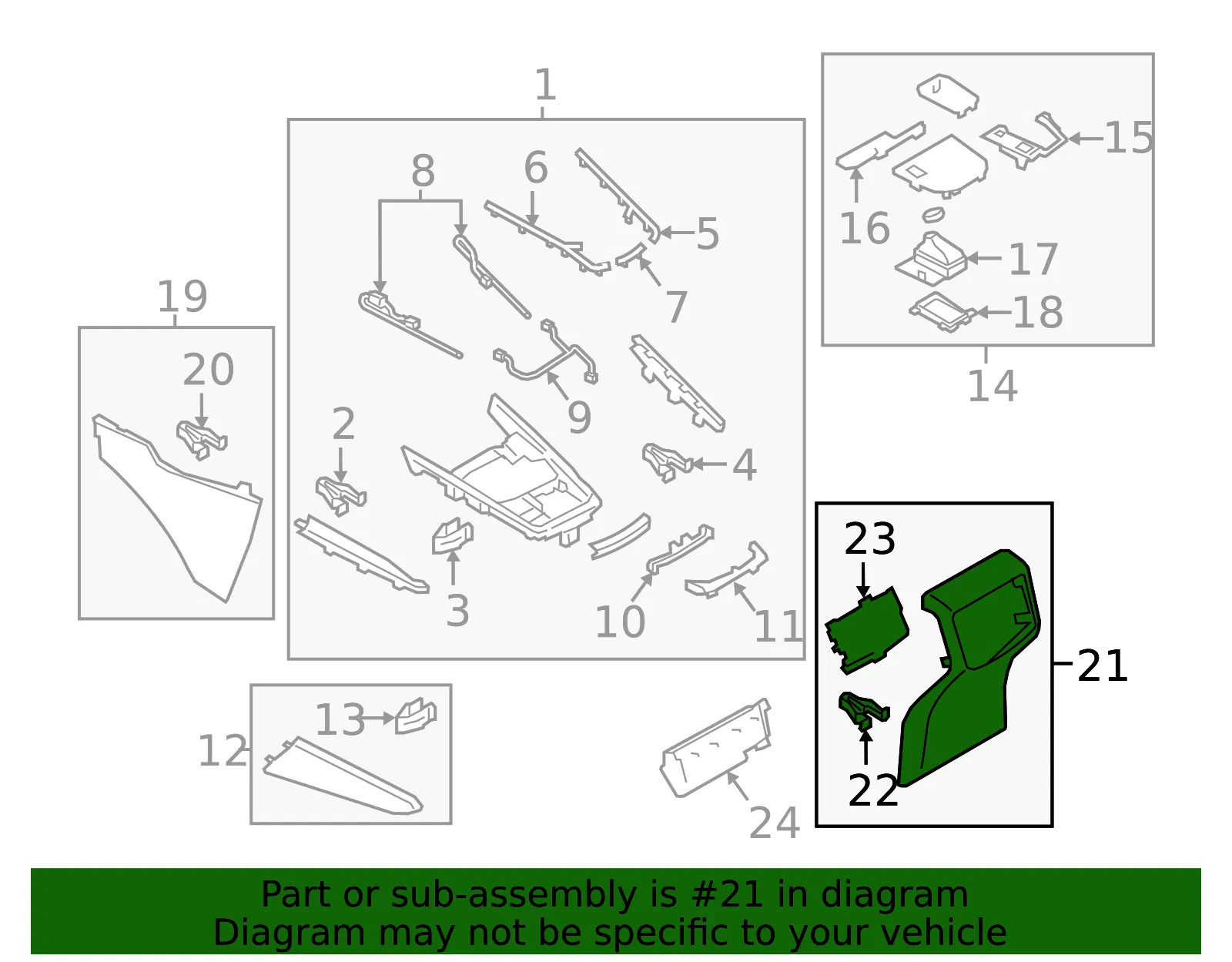 Console Panel - Mazda (tk4864470a02) - view 2