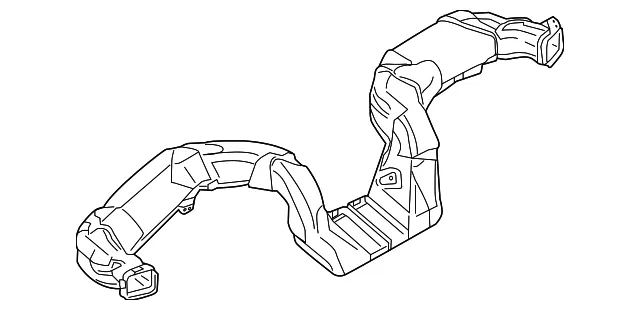 Instrument Panel Air Duct - Mazda (tk486494yb)