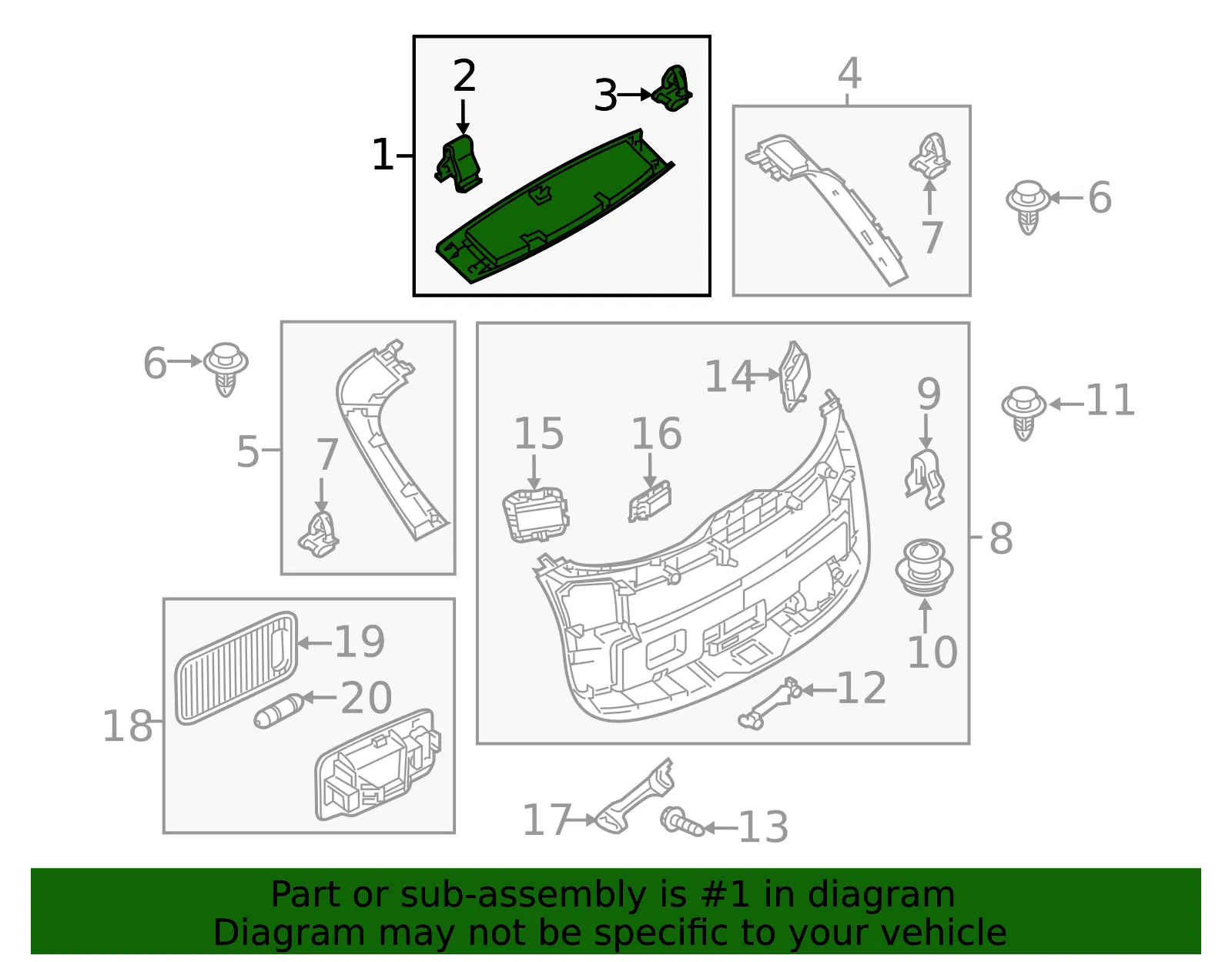 Lift-Gate Trim - Mazda (tk486893002) - view 2
