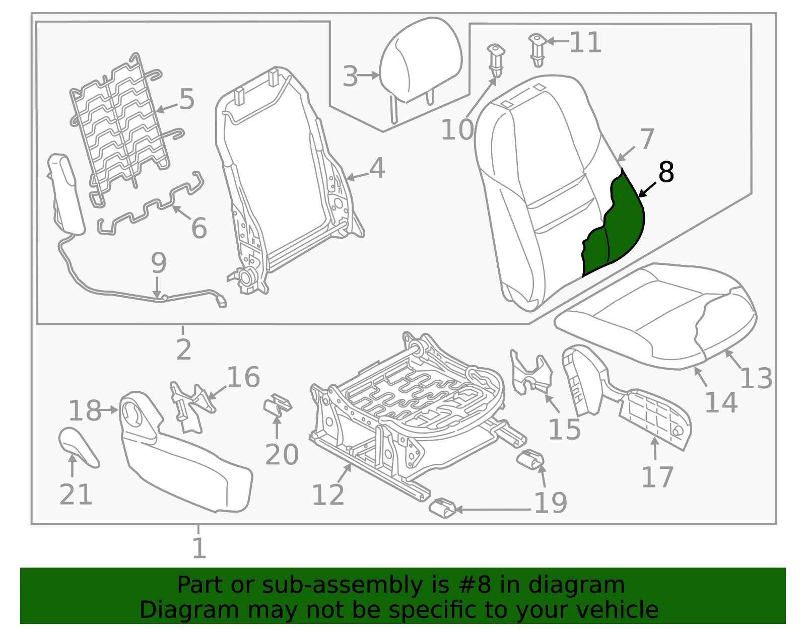 Seat Back Cushion - Mazda (tk4888132) - view 2