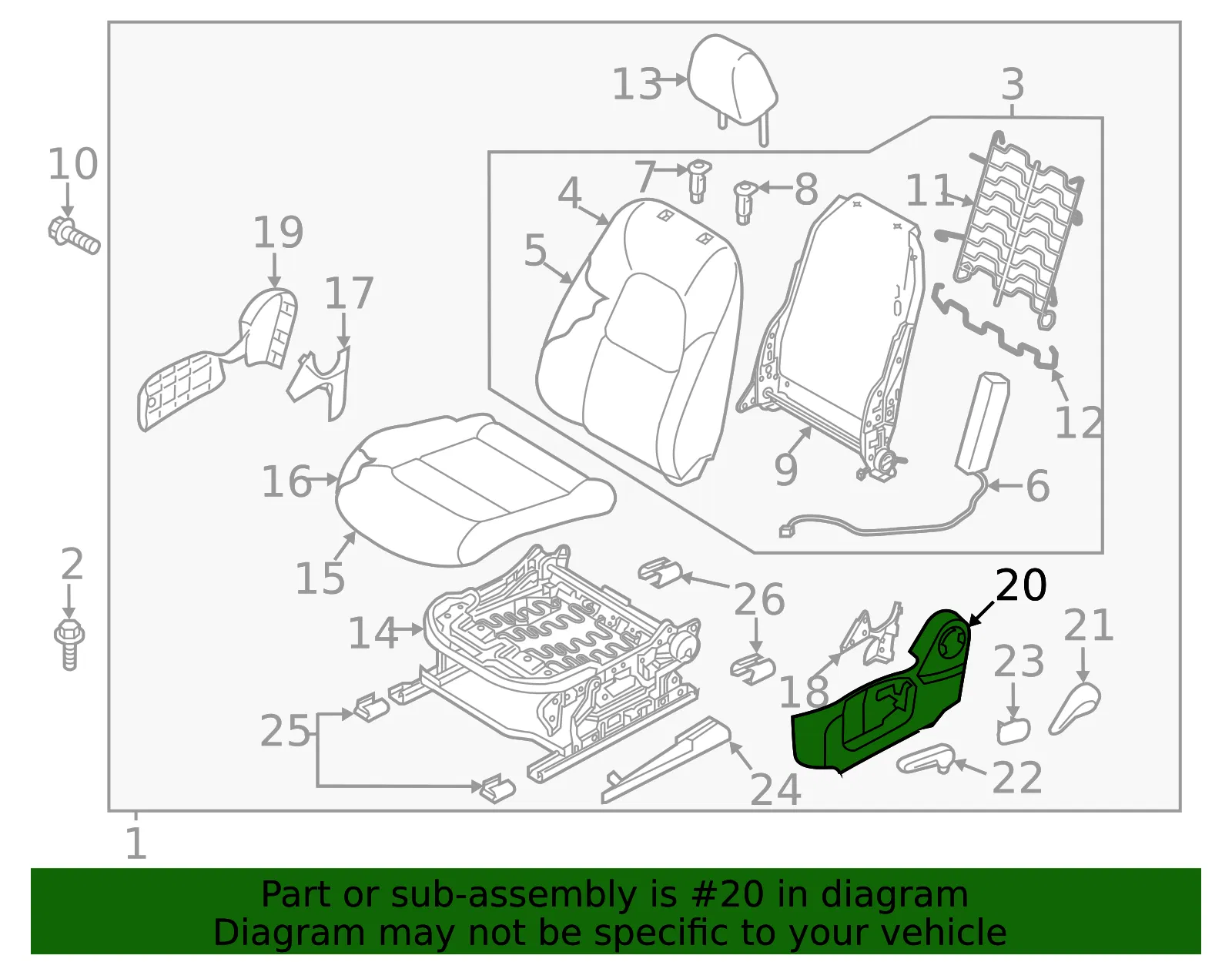 Seat Trim Panel - Mazda (tk48881hx02) - view 2