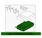 Armrest Base - Mazda (tk48883b102) - view 4