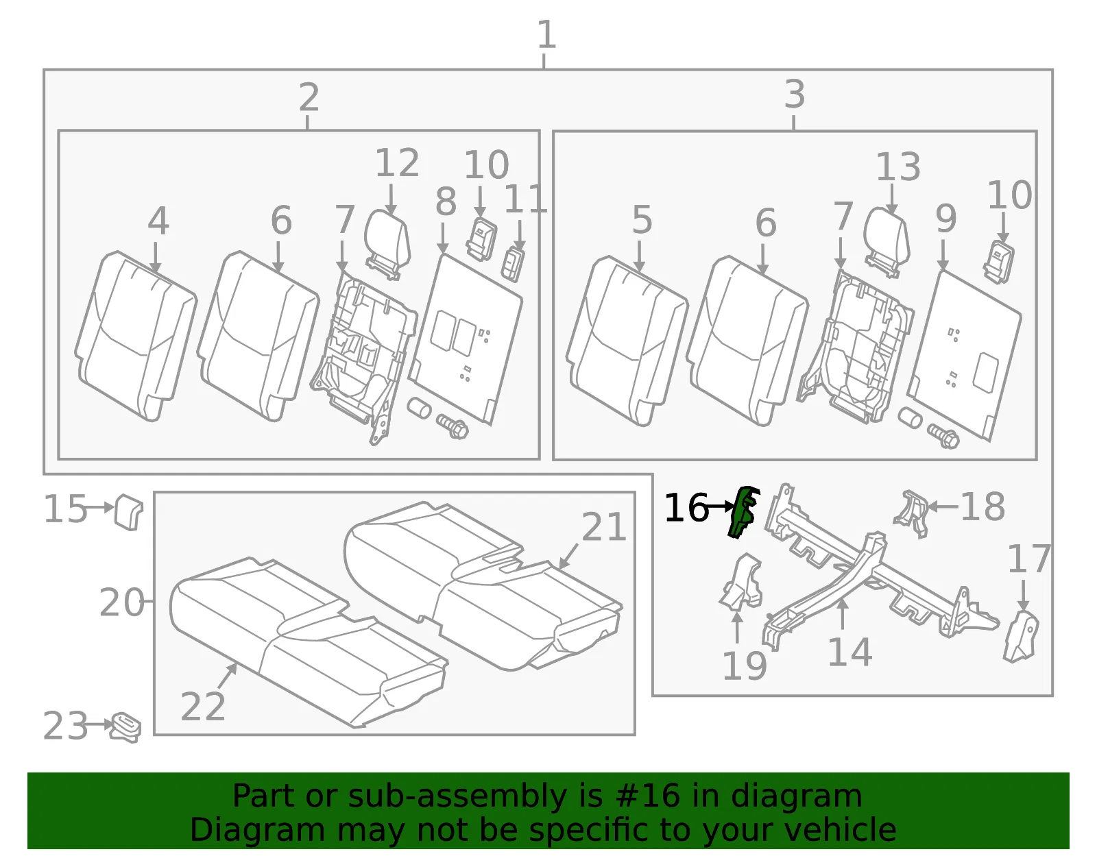 Seat Frame Trim Panel - Mazda (tk48883g139) - view 2