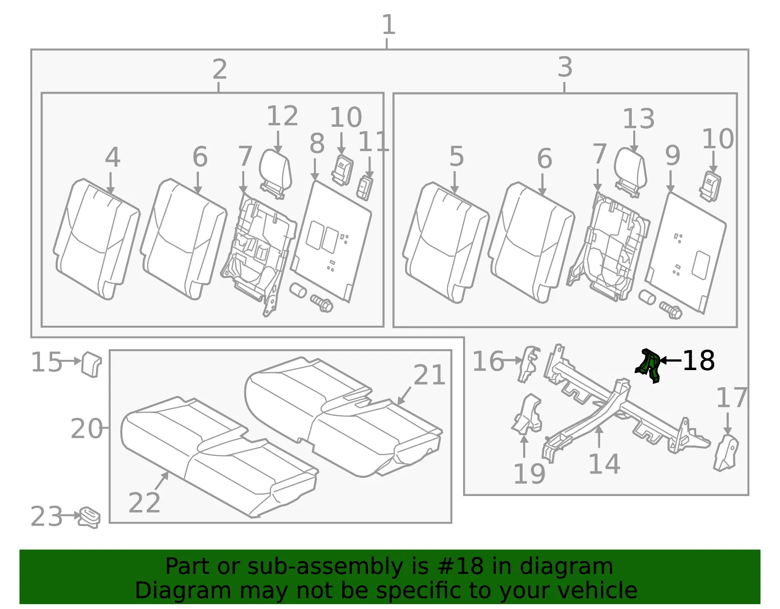 Seat Frame Trim Panel - Mazda (tk48883g502) - view 2