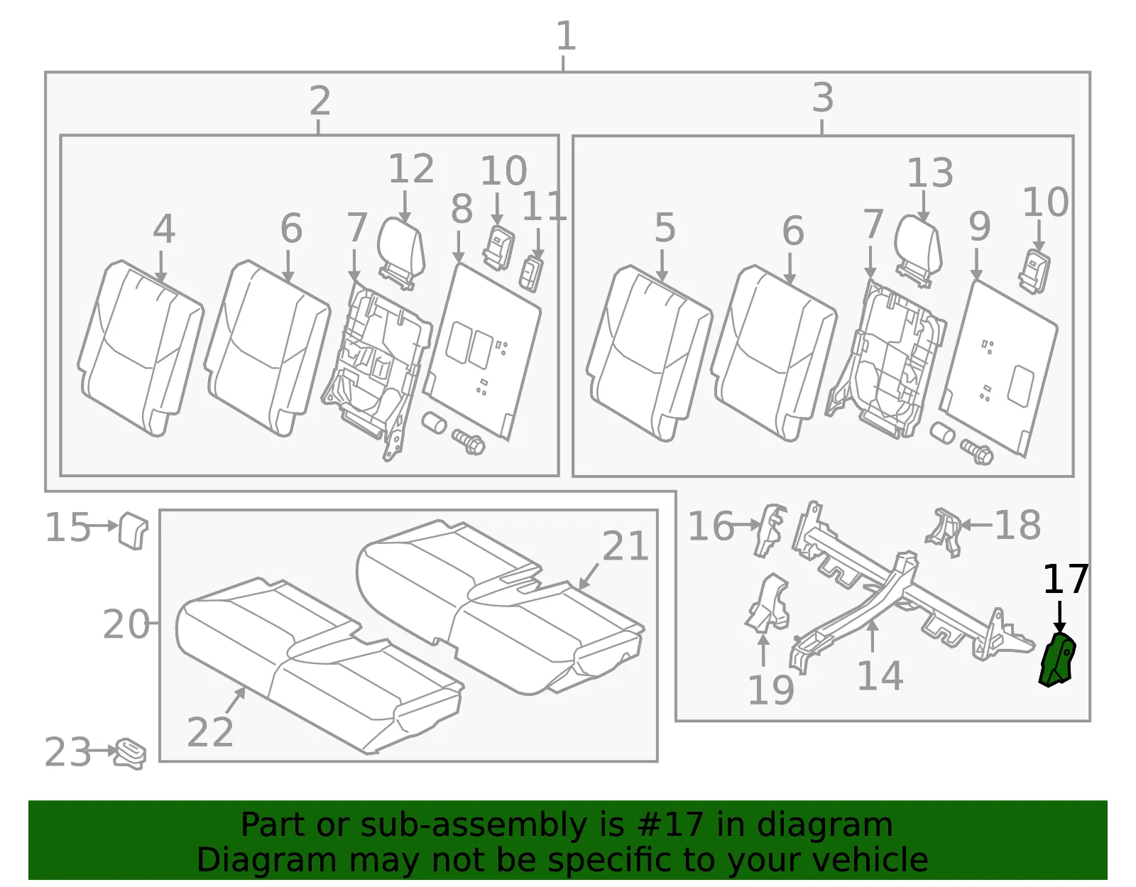 Seat Frame Trim Panel - Mazda (tk48883h33a) - view 2