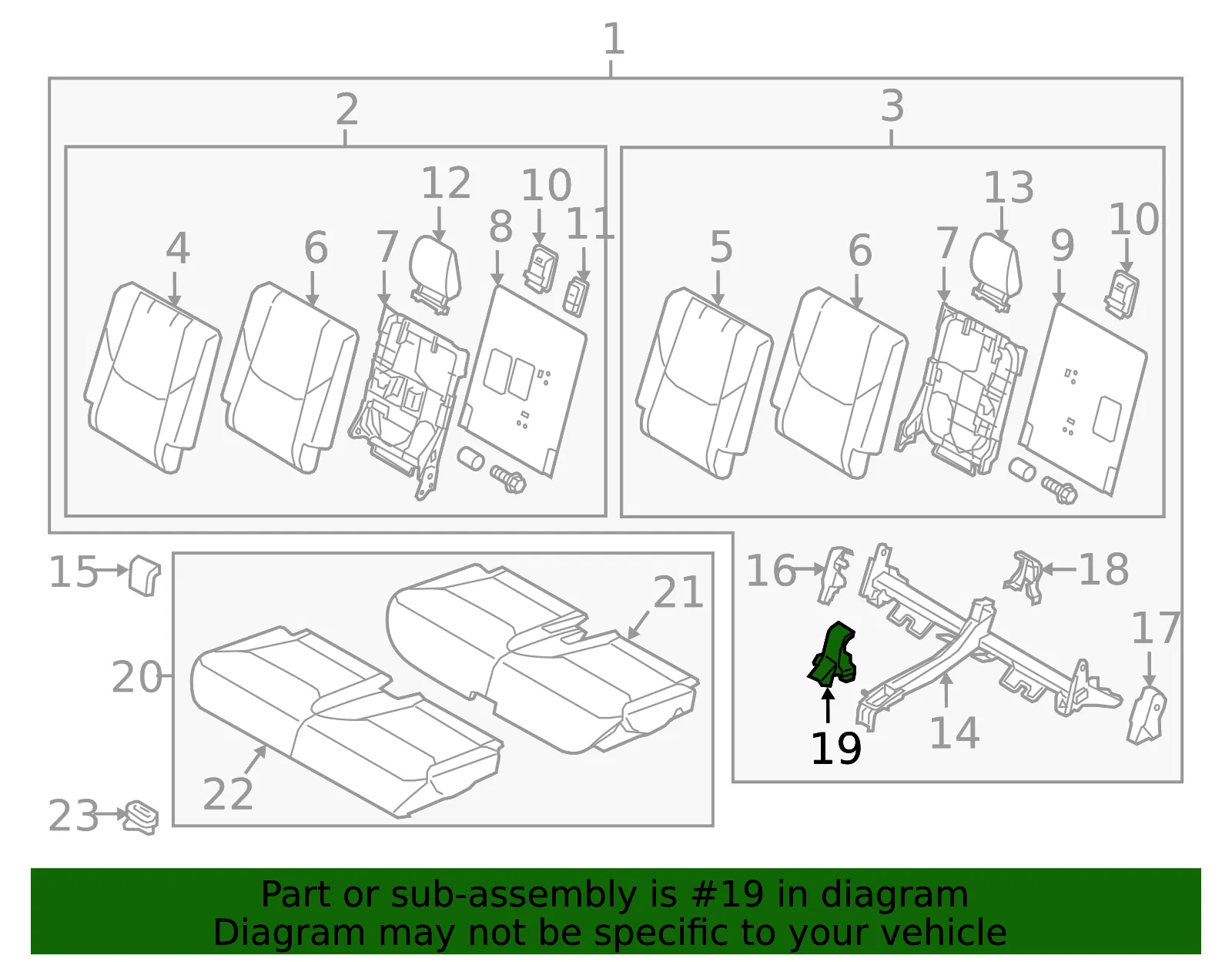 Seat Frame Trim Panel - Mazda (tk488841y2a) - view 2