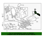Seat Trim Panel - Mazda (tk57881g302) - view 4
