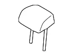 Headrest, Center - Mazda (tk798829003) - view 3