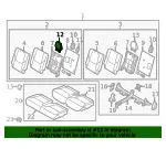 Headrest - Mazda (tk7988340b05) - view 4