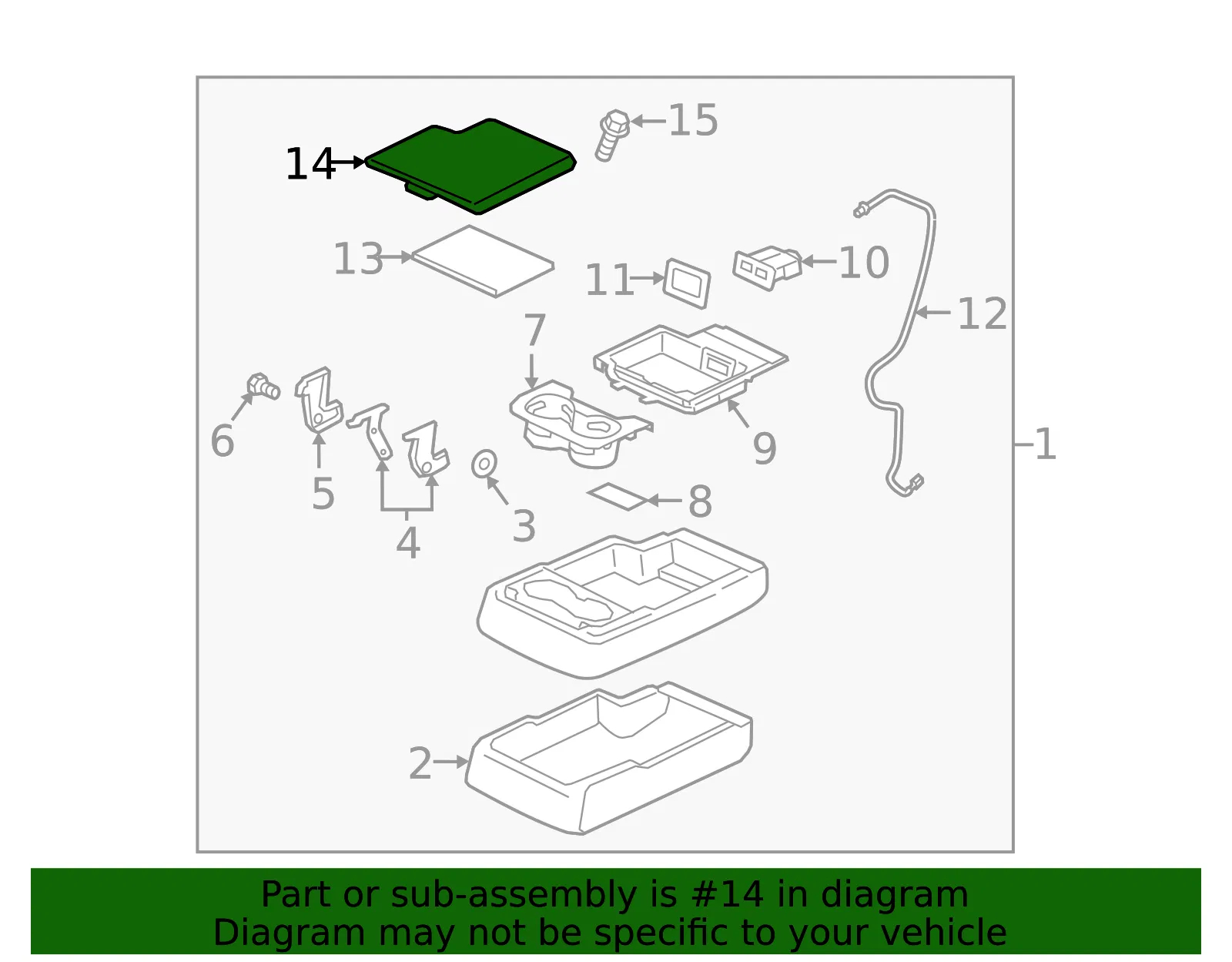 Seat Armrest Cover - Mazda (tk79883b502) - view 2