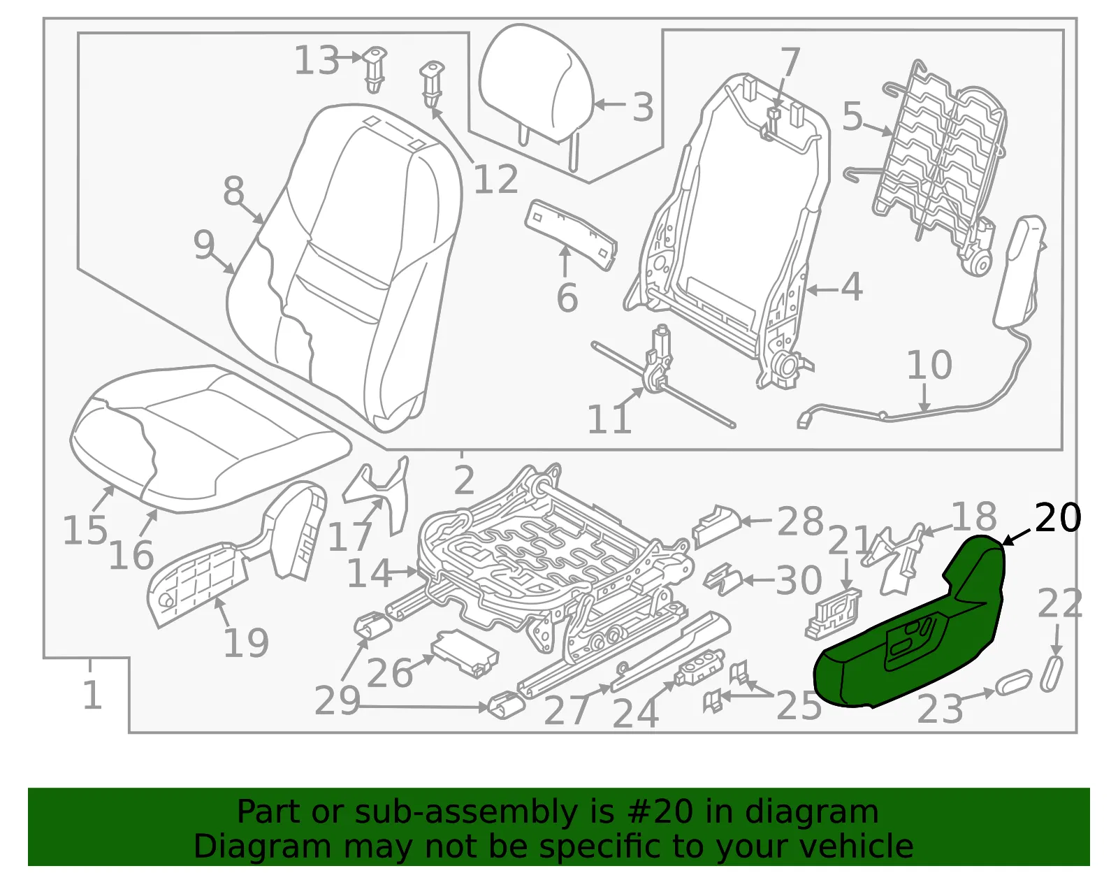 Seat Trim Panel - Mazda (tk80881hx39) - view 2