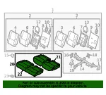 Seat Cushion Foam - Mazda (tk8157300a15) - view 4