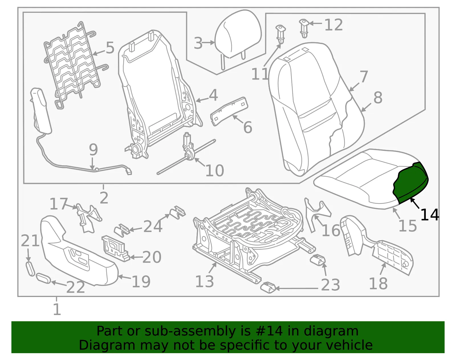 Seat Cushion Foam - Mazda (tk818811x) - view 2