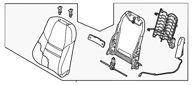 Seat Back Assembly - Mazda (tk8188180b15)