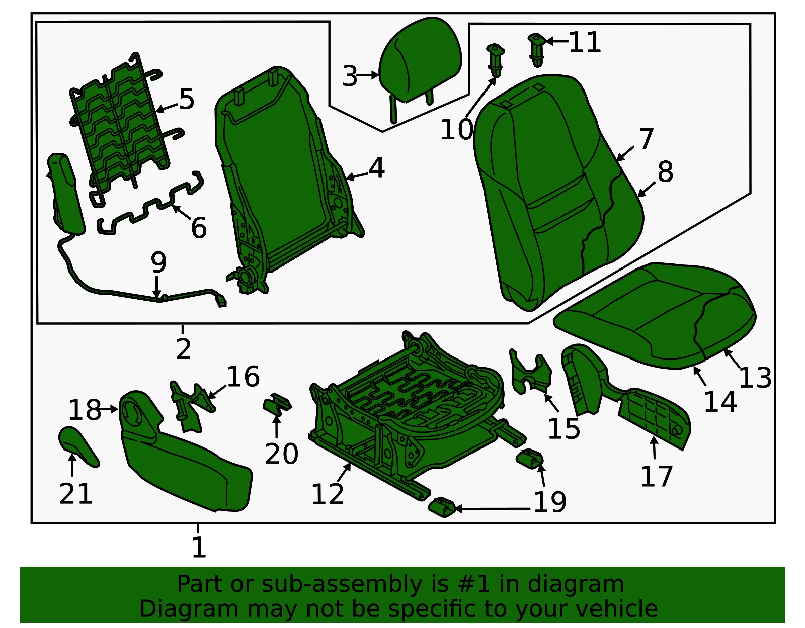 Seat Assembly - Mazda (tl0257100e2a) - view 2