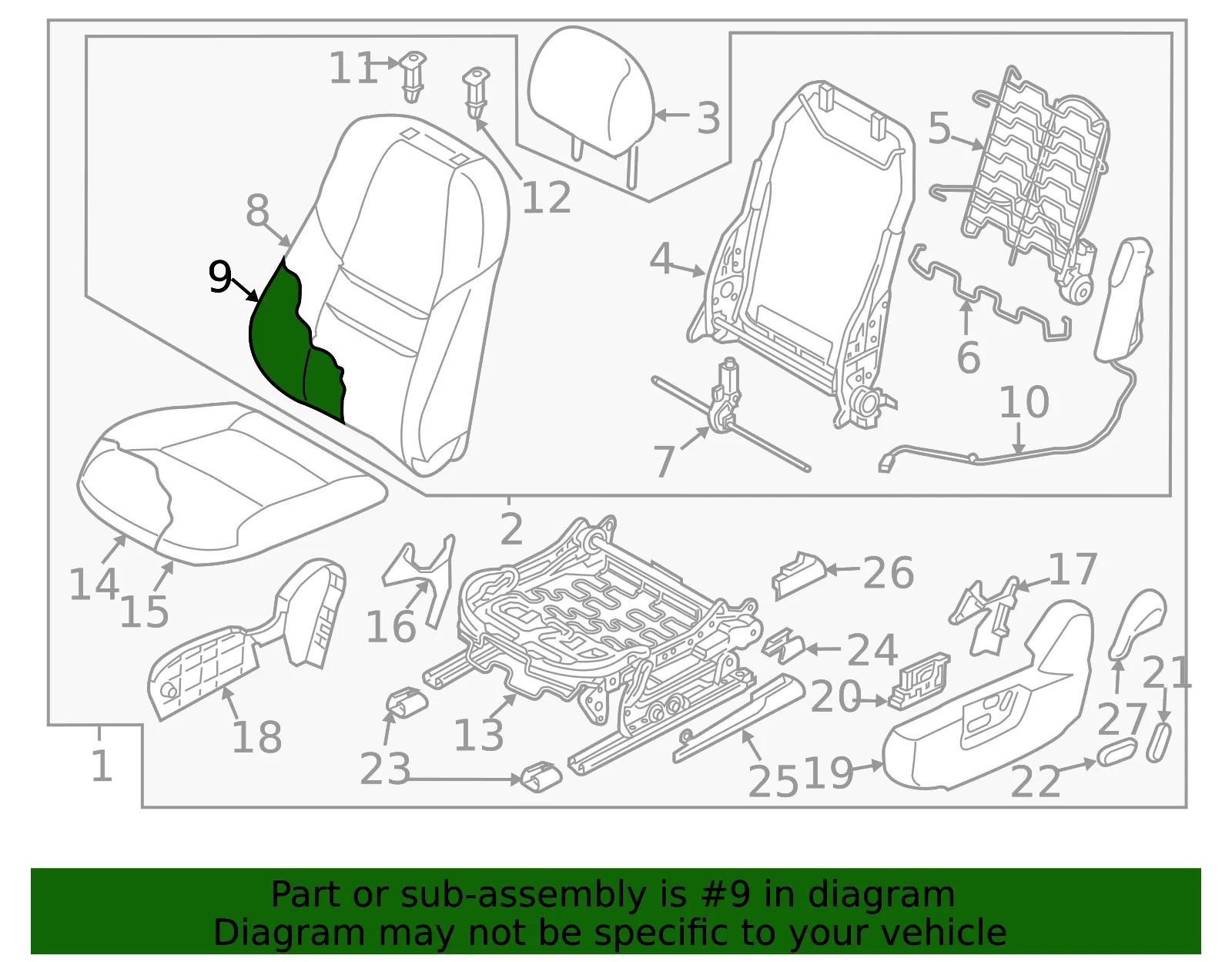 Seat Back Cushion - Mazda (tl028818x) - view 2