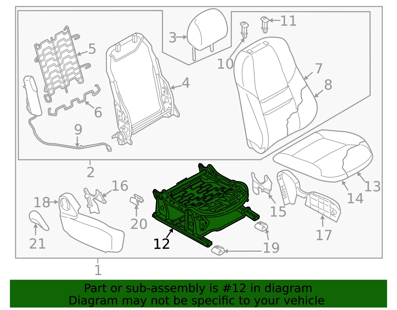 Seat Track - Mazda (tl2788a00) - view 2