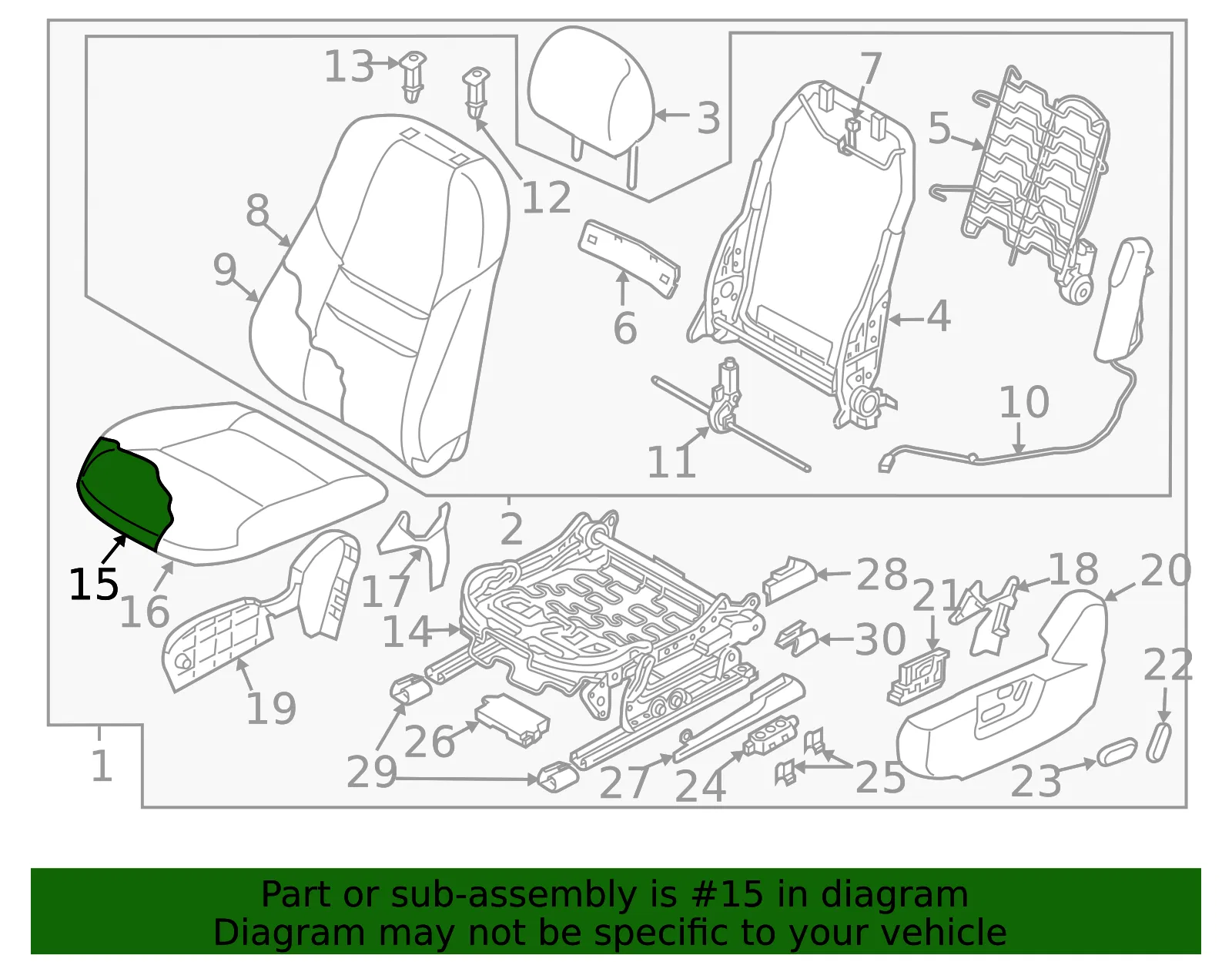 Seat Cushion Foam - Mazda (tm538816x) - view 2