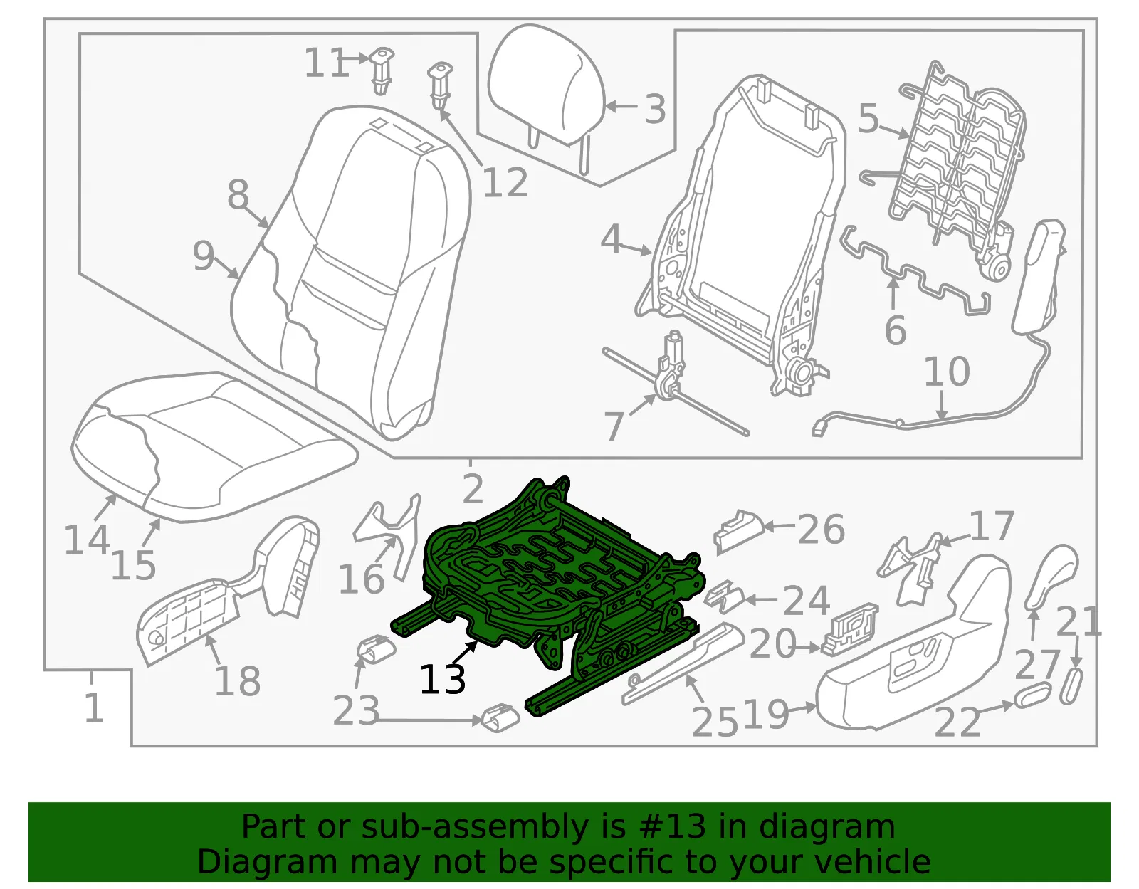 Seat Track - Mazda (tm5788af0a) - view 2