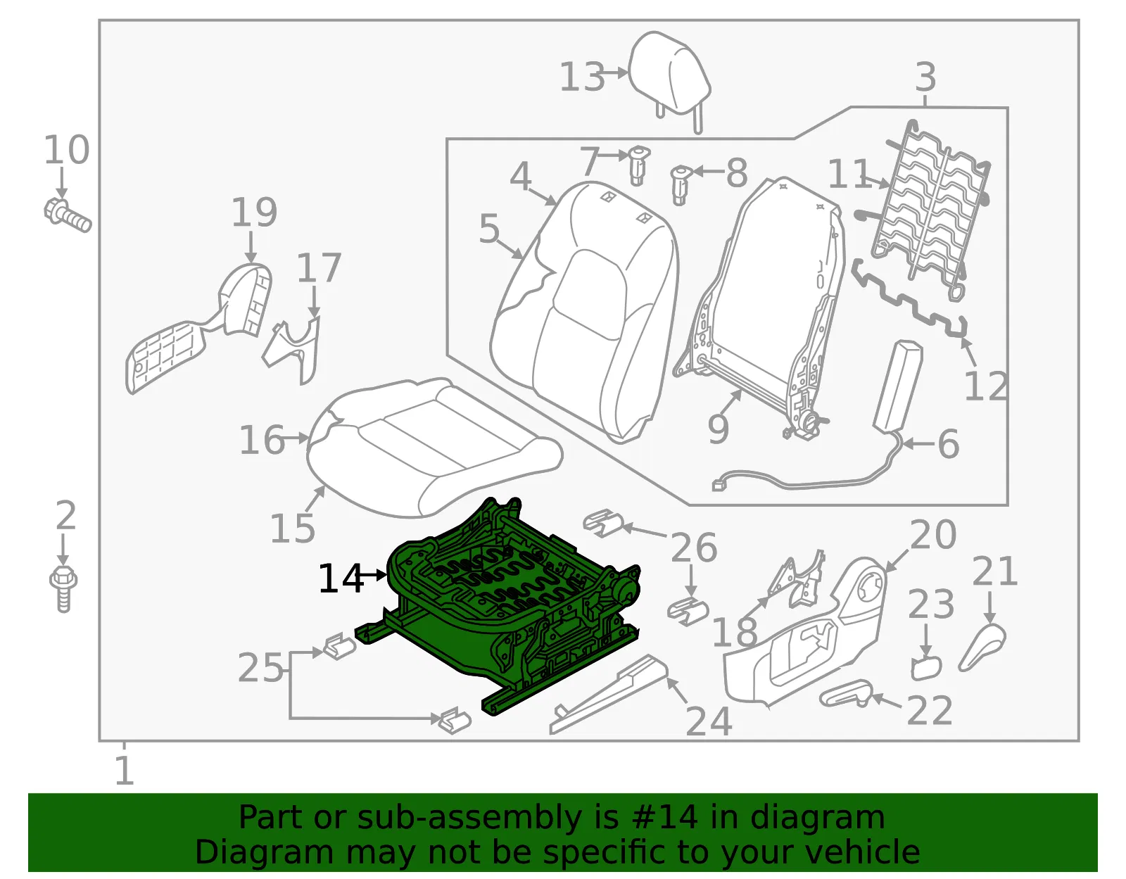 Seat Adjuster - Mazda (tn3988h50a) - view 2