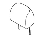 Headrest - Mazda (tn618814003) - view 3