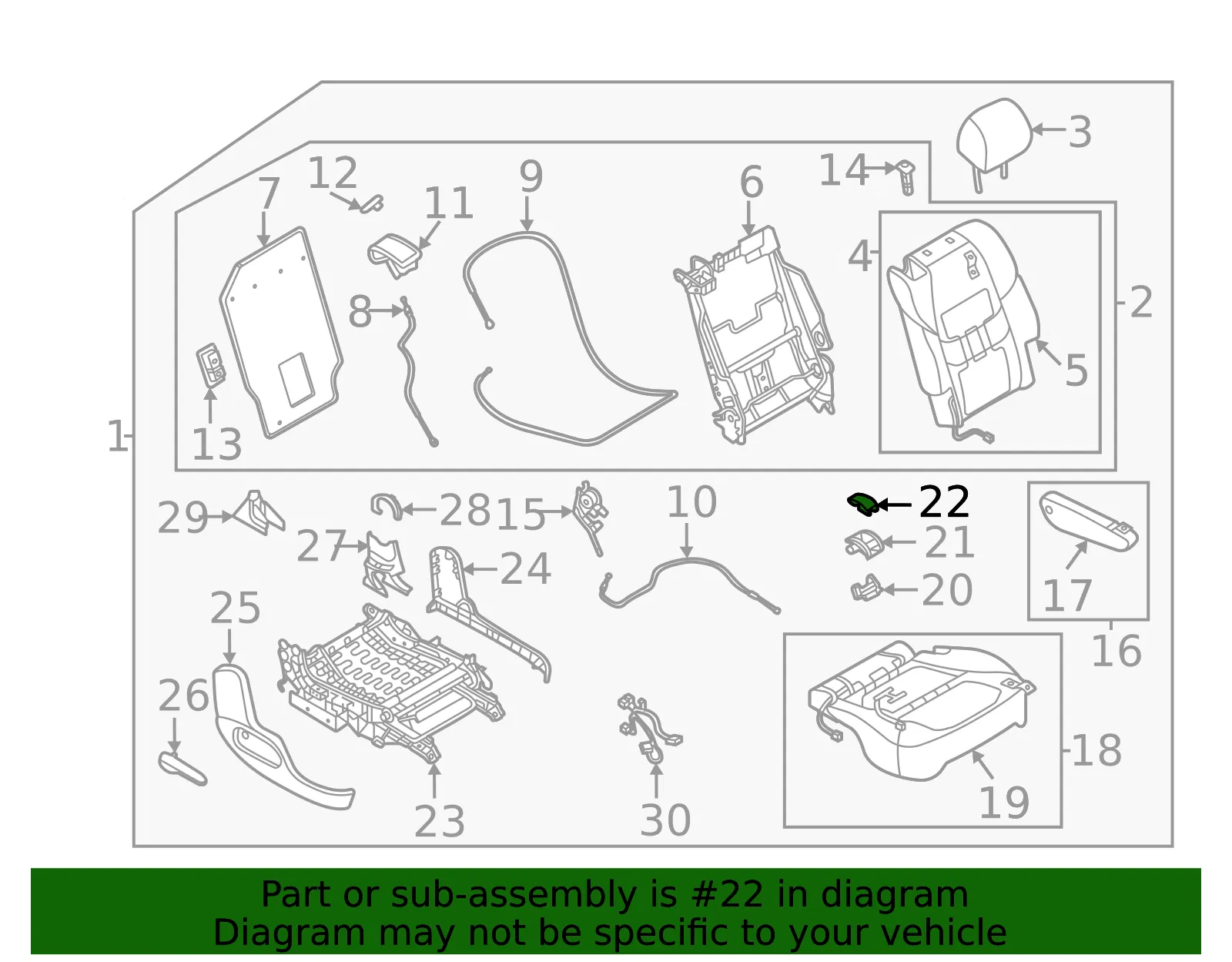 Child Seat Bracket Cap - Mazda (ts38881n13a) - view 2