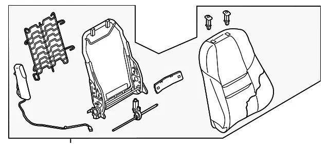 Seat Back Assembly - Mazda (ts718813039)