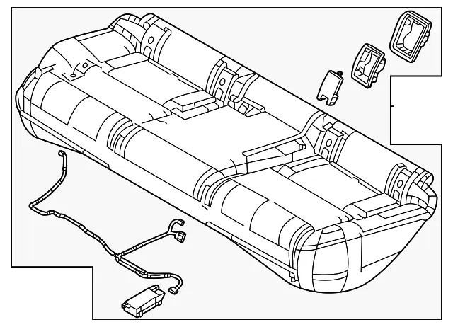 Cushion Rear Seat - Mazda (va4057200b02)