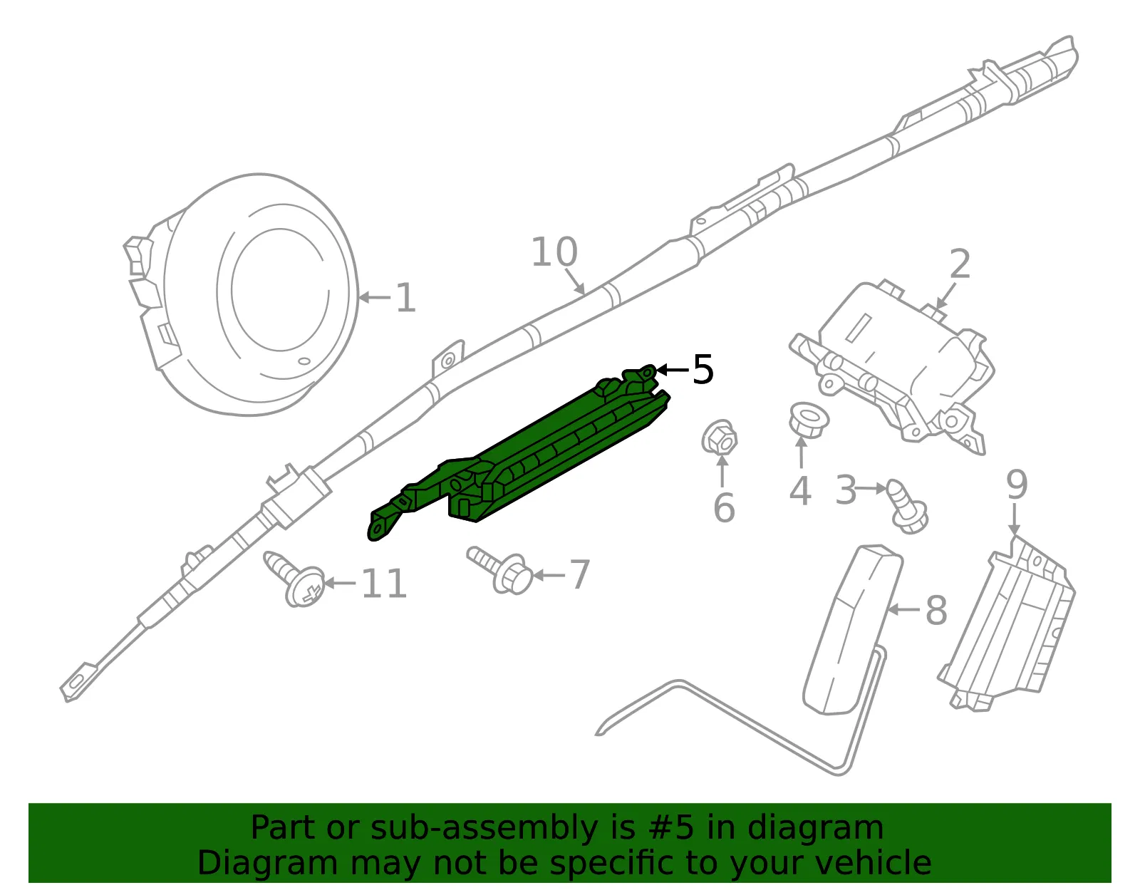 Instrument Panel Air Bag - Mazda (va4057kt0) - view 2