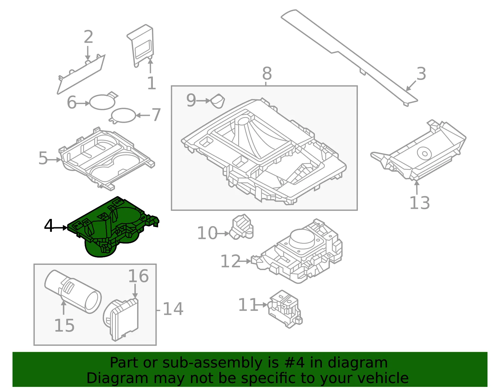 Cup Holder - Mazda (va406439xa) - view 2