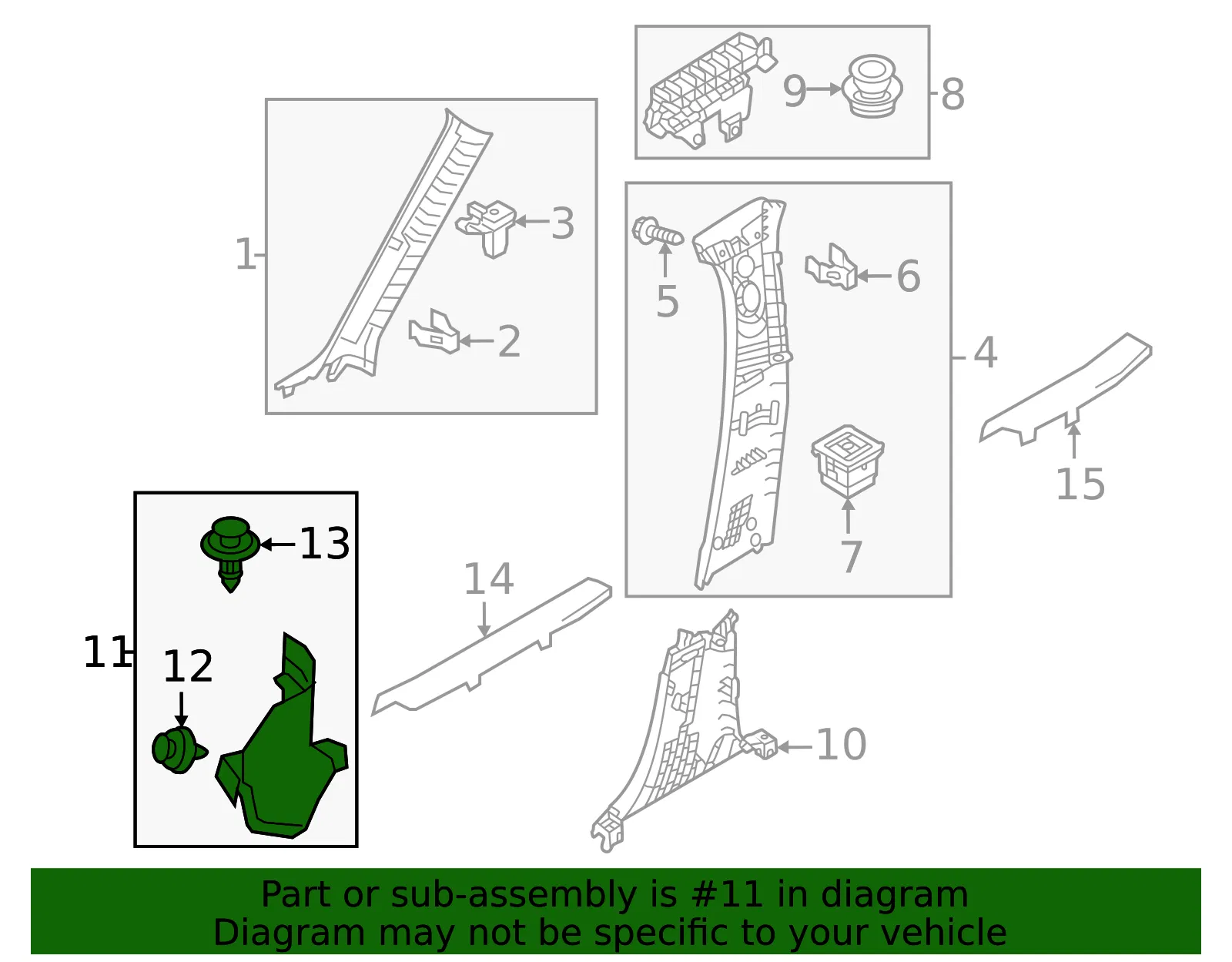 Kick Panel Trim - Mazda (va406839002) - view 2