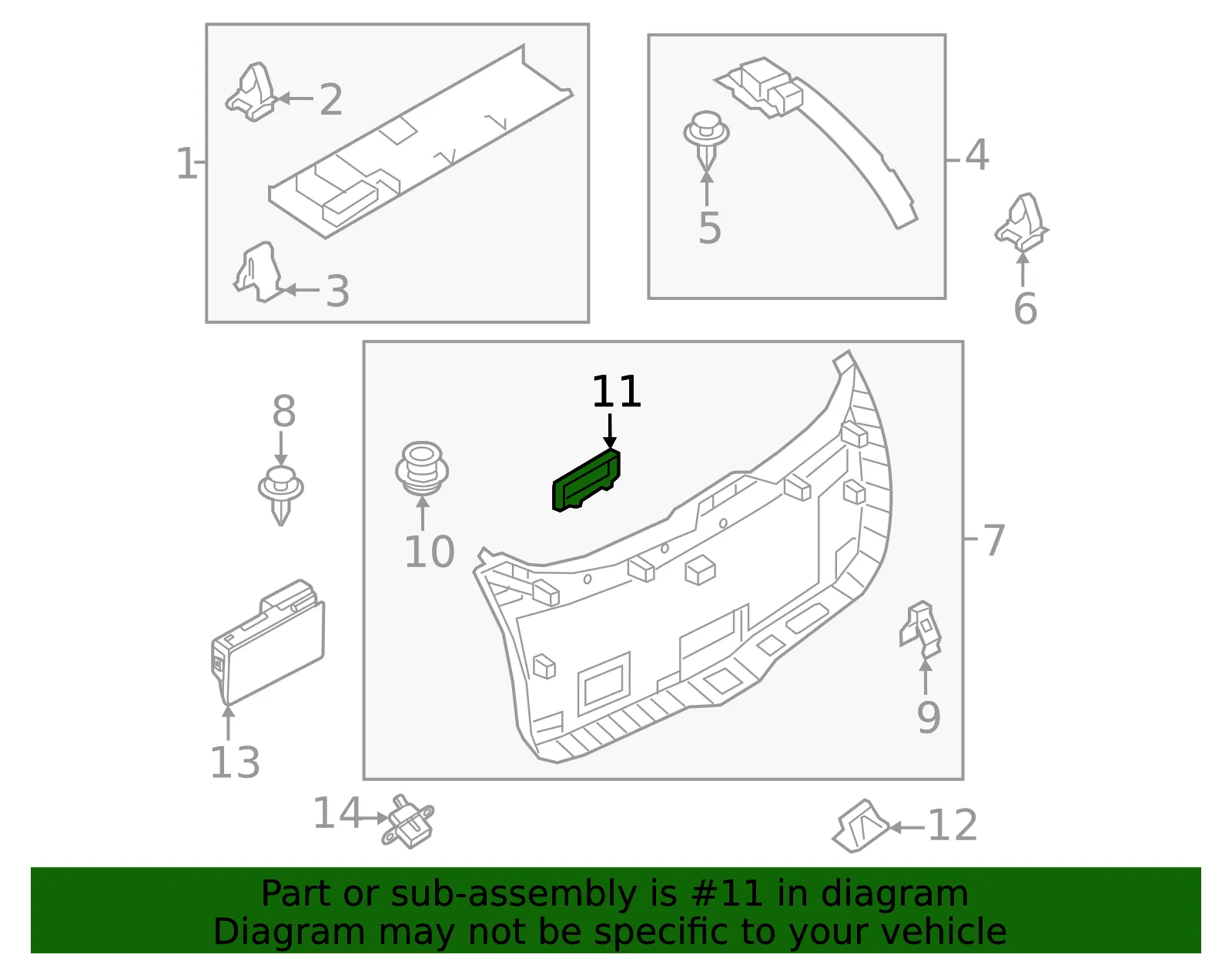 Lower Trim Panel Hole Cover - Mazda (va406894902) - view 2