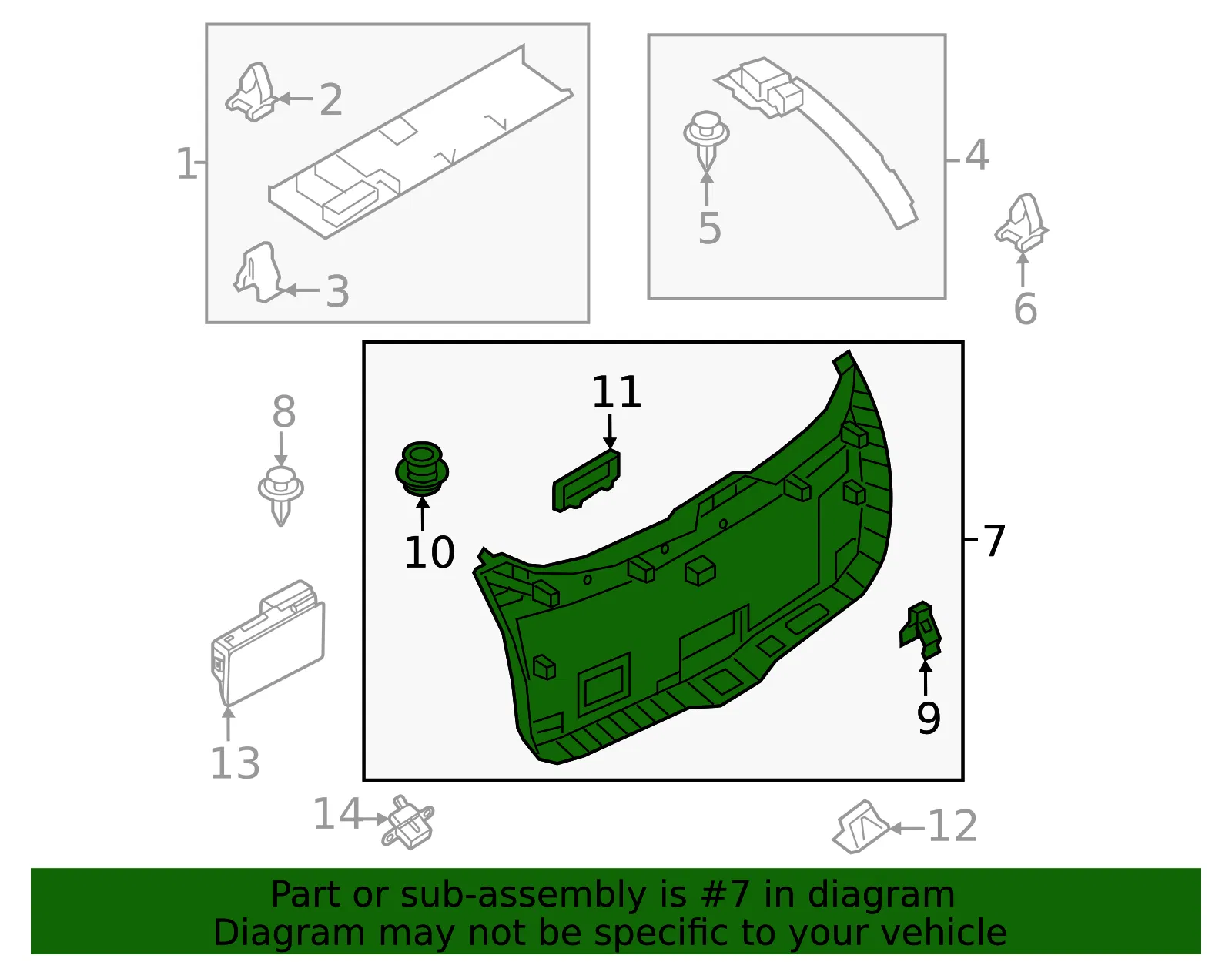 Lift-Gate Trim - Mazda (va416896002) - view 2