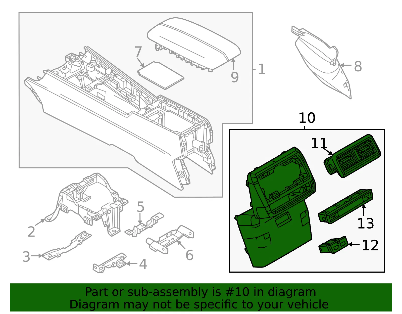 Console Panel - Mazda (va4264470b02) - view 2