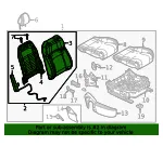 Seat Back Assembly - Mazda (va43881302b) - view 4