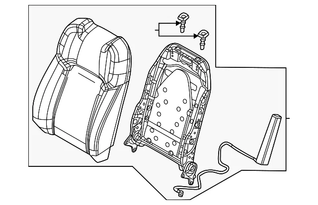 Seat Back Assembly - Mazda (va43881802b)