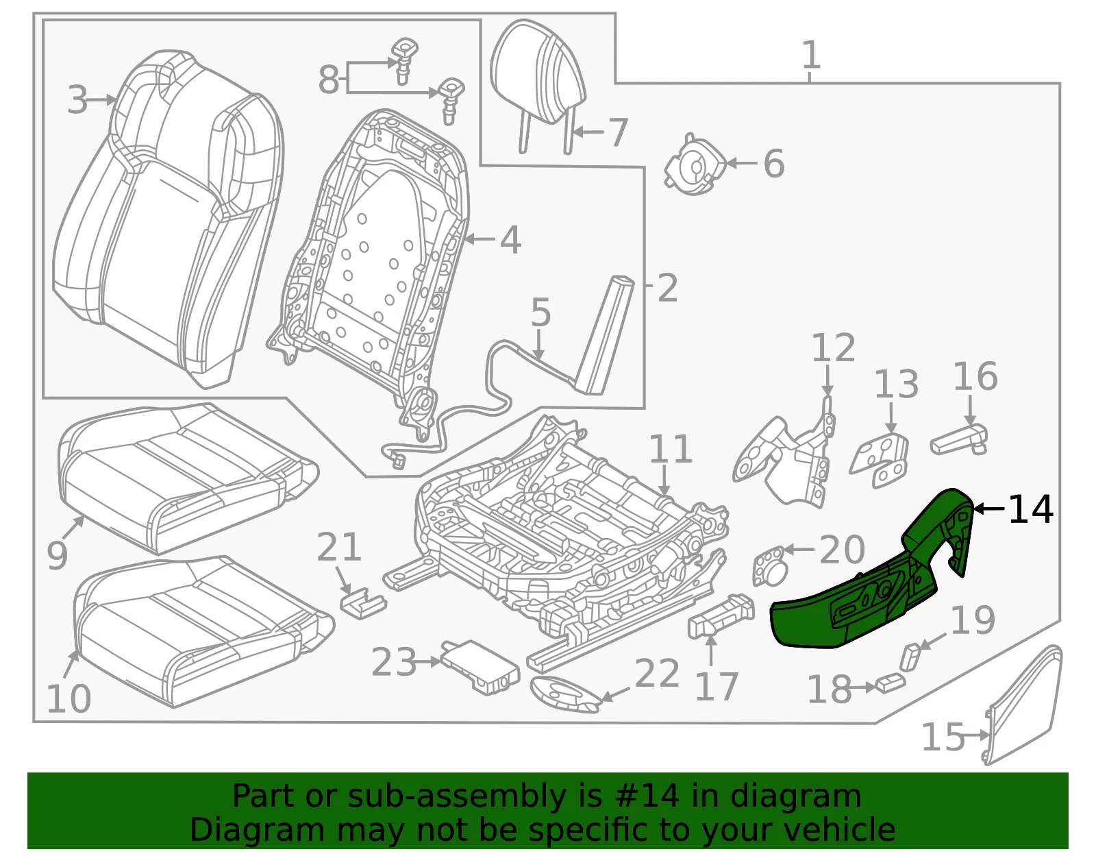 Seat Trim Panel - Mazda (va43881h102) - view 2