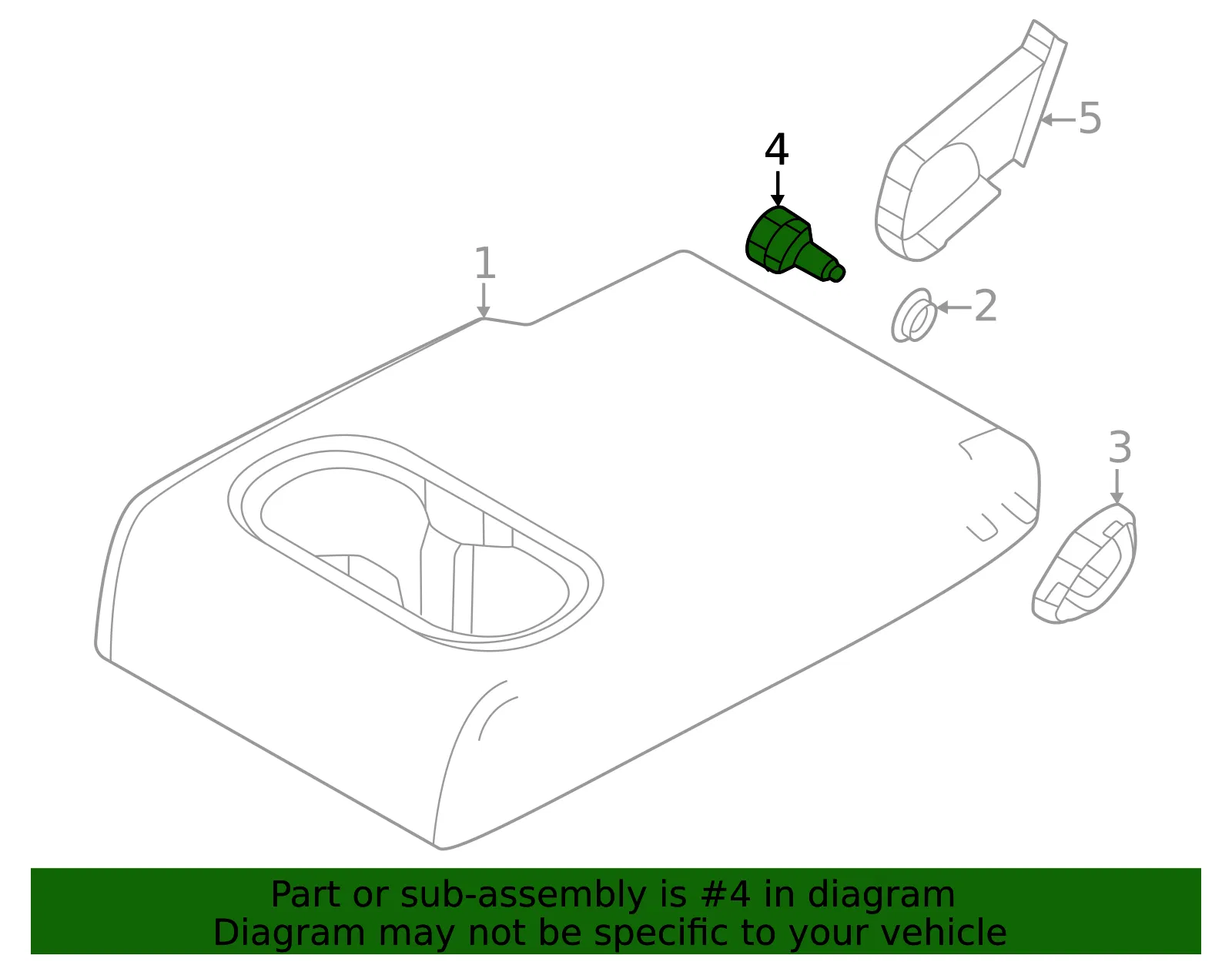 Armrest Pin - Mazda (va43883a6) - view 2