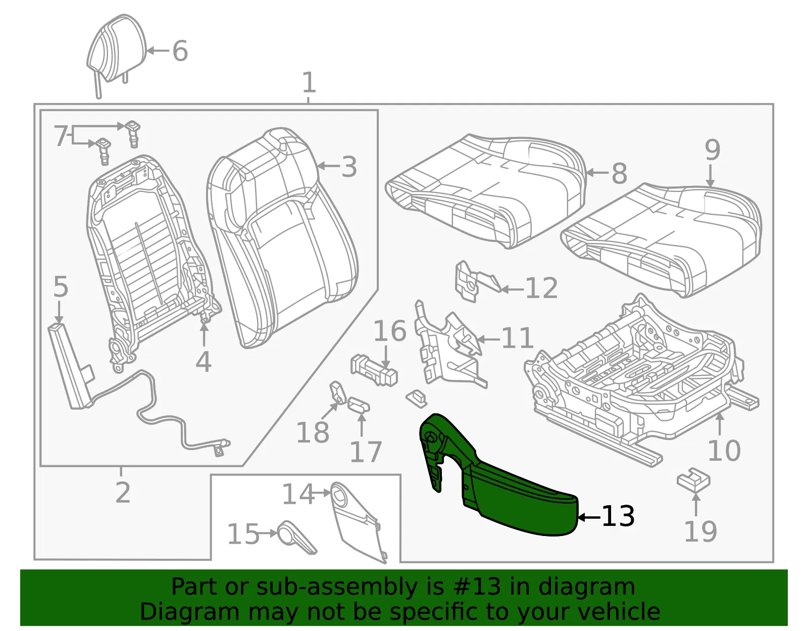 Seat Trim Panel - Mazda (va47881g302) - view 2