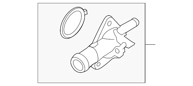 Water Outlet - Mazda (z6011517zd)