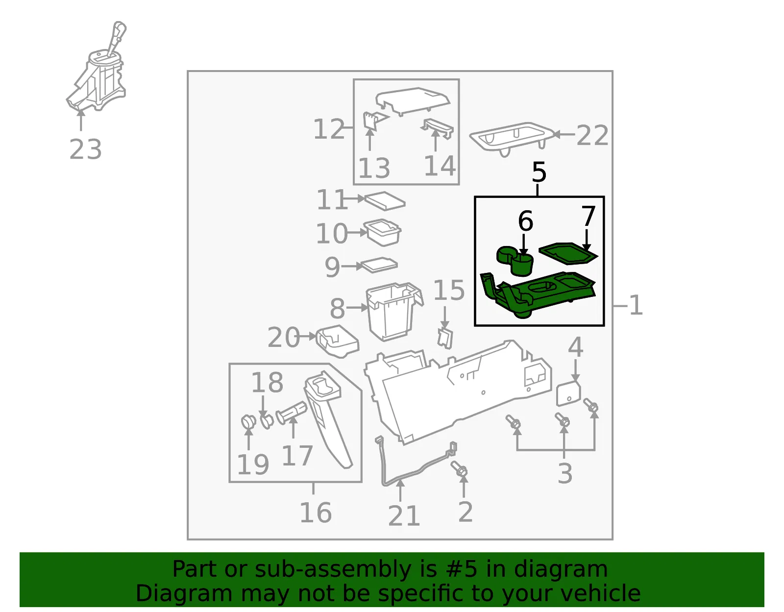 Center Console - Mazda (zzca6431009) - view 2