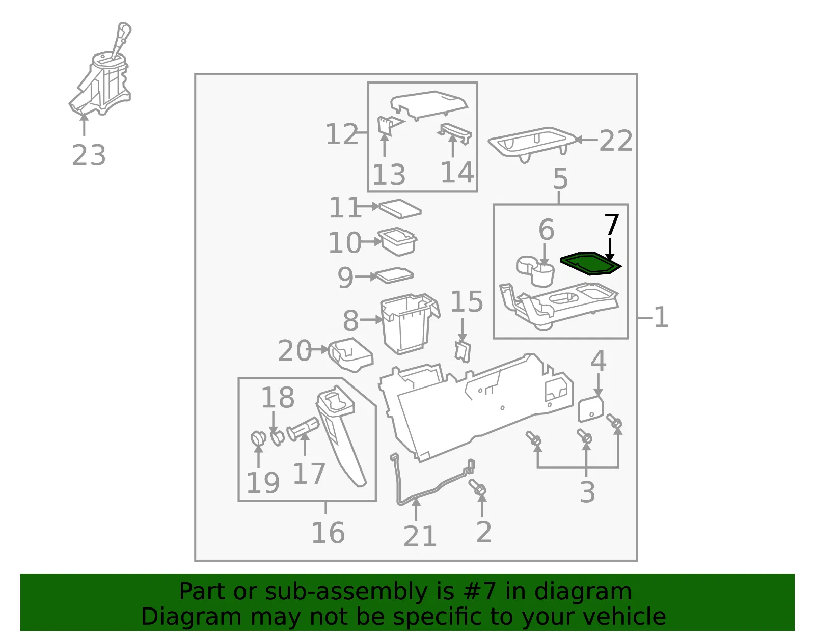 Console Mat - Mazda (zzca64425) - view 2