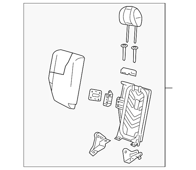 Seat Back Assembly - Mazda (zzca8826029)