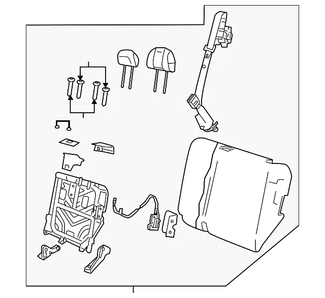 Seat Back Assembly - Mazda (zzca8827004)