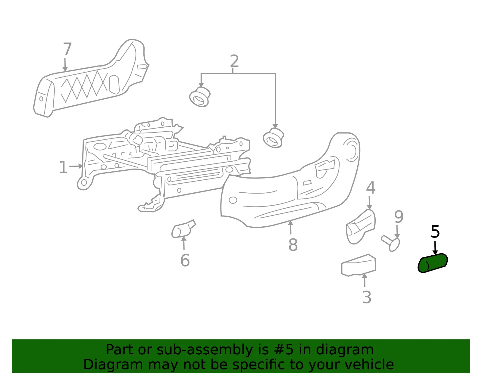 Seat Adjustment Knob - Mazda (zzda5716770) - view 2
